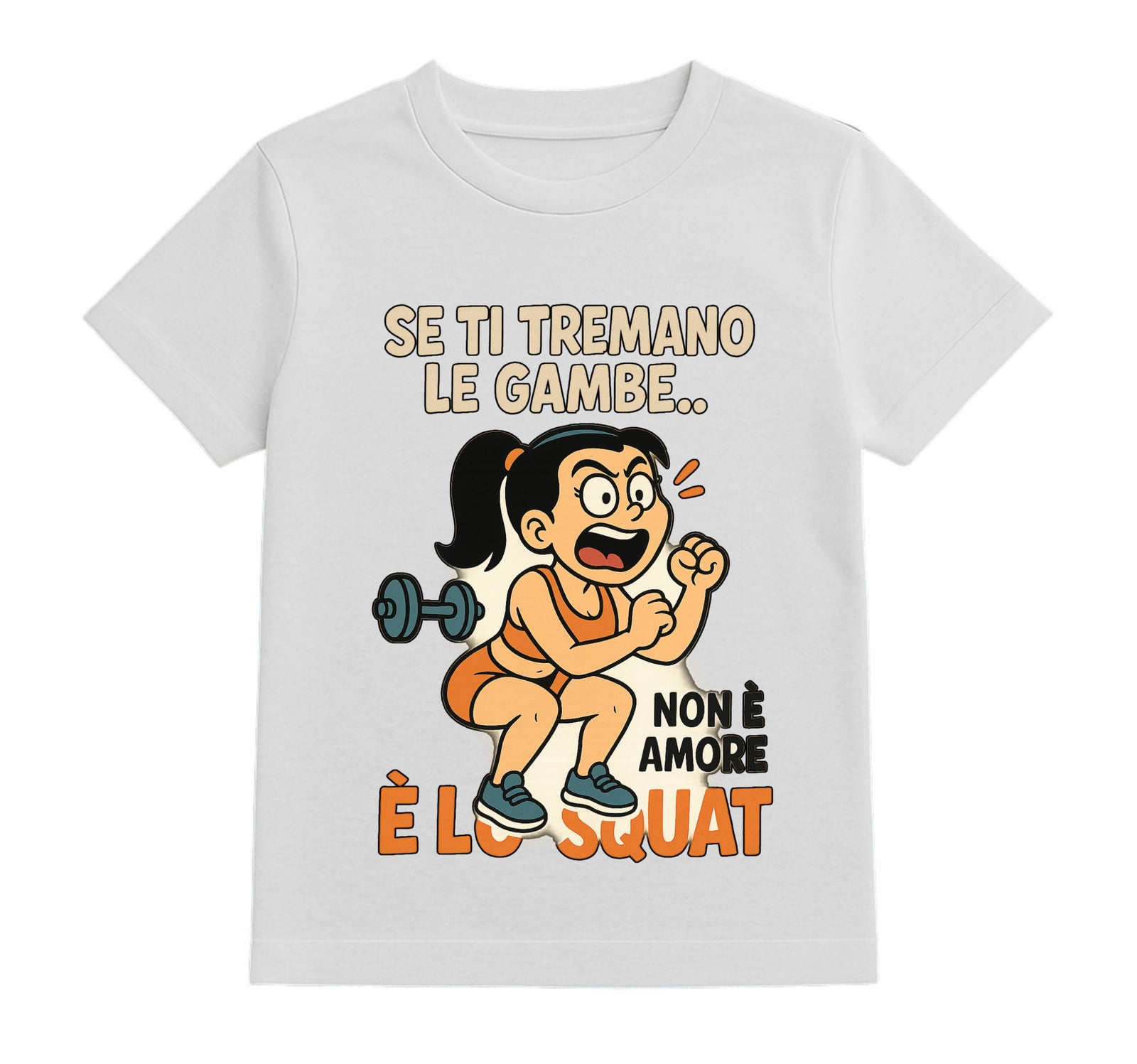 T-shirt Bambino/a SQUAT ( SQ78542136589 ) - Gufetto Brand 