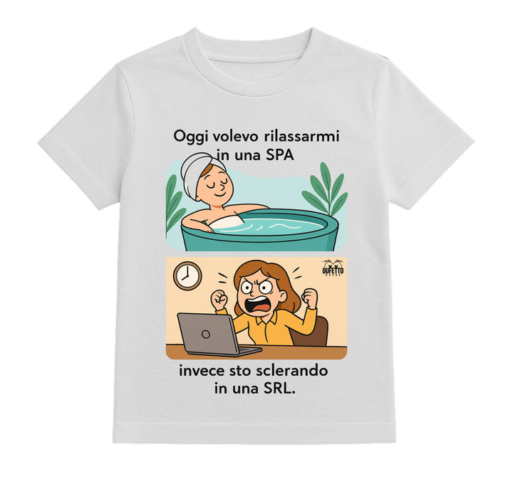 T-shirt Bambino/a SPA/SRL  ( SS257986325 ) - Gufetto Brand 