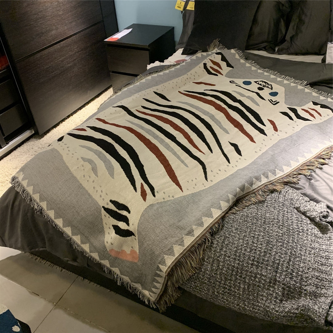 Arazzo decorativo Coperta per il tempo libero Coperta Coperta Aria condizionata Coperta Testa di tigre - Gufetto Brand 