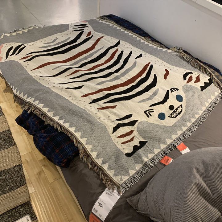 Arazzo decorativo Coperta per il tempo libero Coperta Coperta Aria condizionata Coperta Testa di tigre - Gufetto Brand 