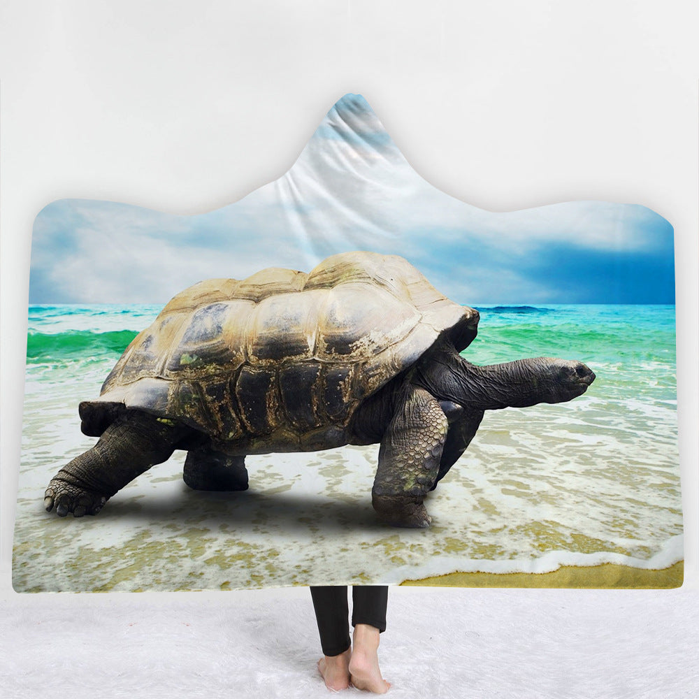 Coperta con cappuccio, coperta con mantello, coperta spessa - Gufetto Brand 