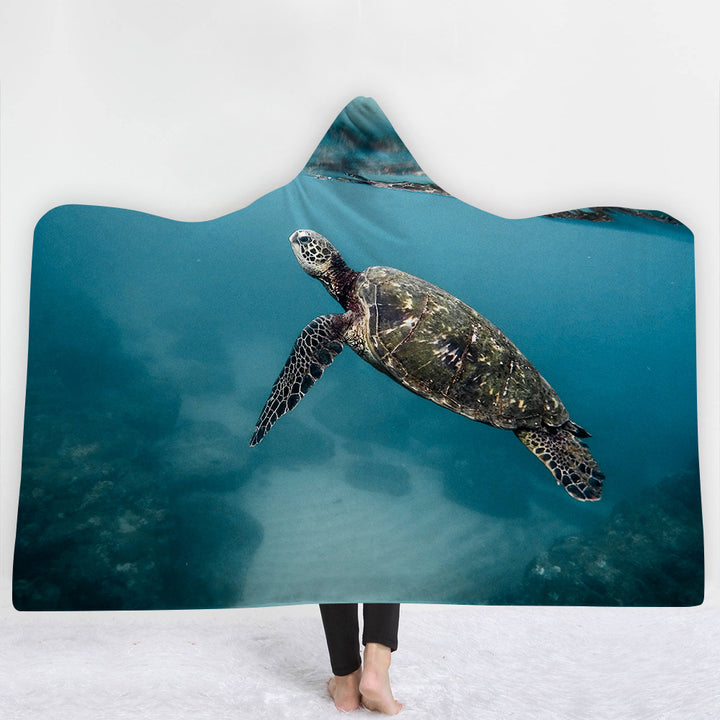 Coperta con cappuccio, coperta con mantello, coperta spessa - Gufetto Brand 