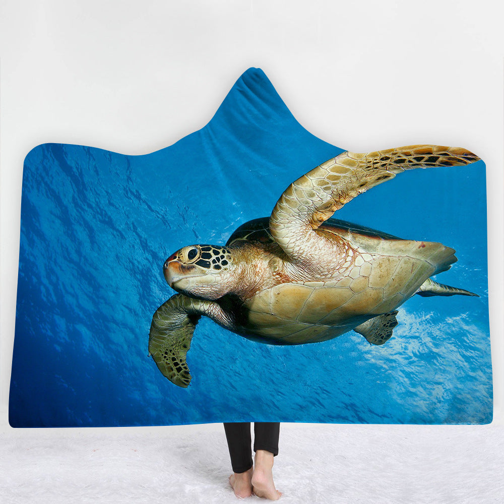 Coperta con cappuccio, coperta con mantello, coperta spessa - Gufetto Brand 