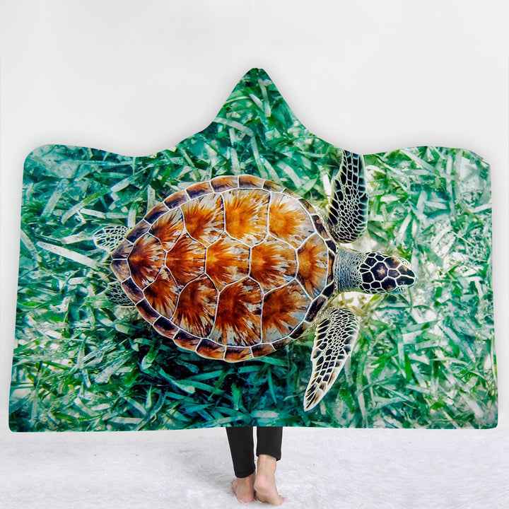 Coperta con cappuccio, coperta con mantello, coperta spessa - Gufetto Brand 