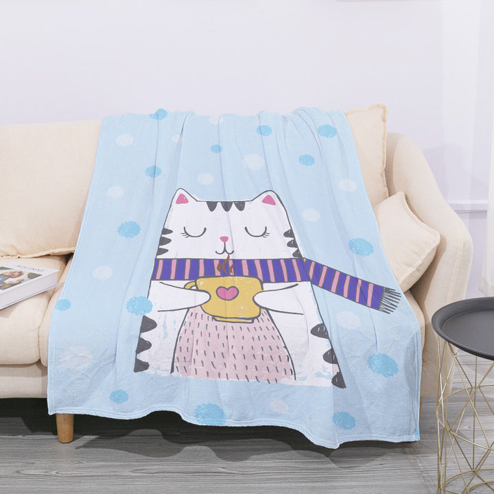 Coperta da siesta per ufficio in flanella - Gufetto Brand 