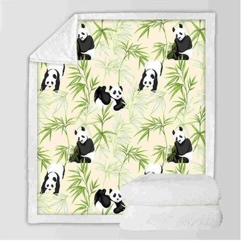 Coperta in flanella serie Panda - Gufetto Brand 