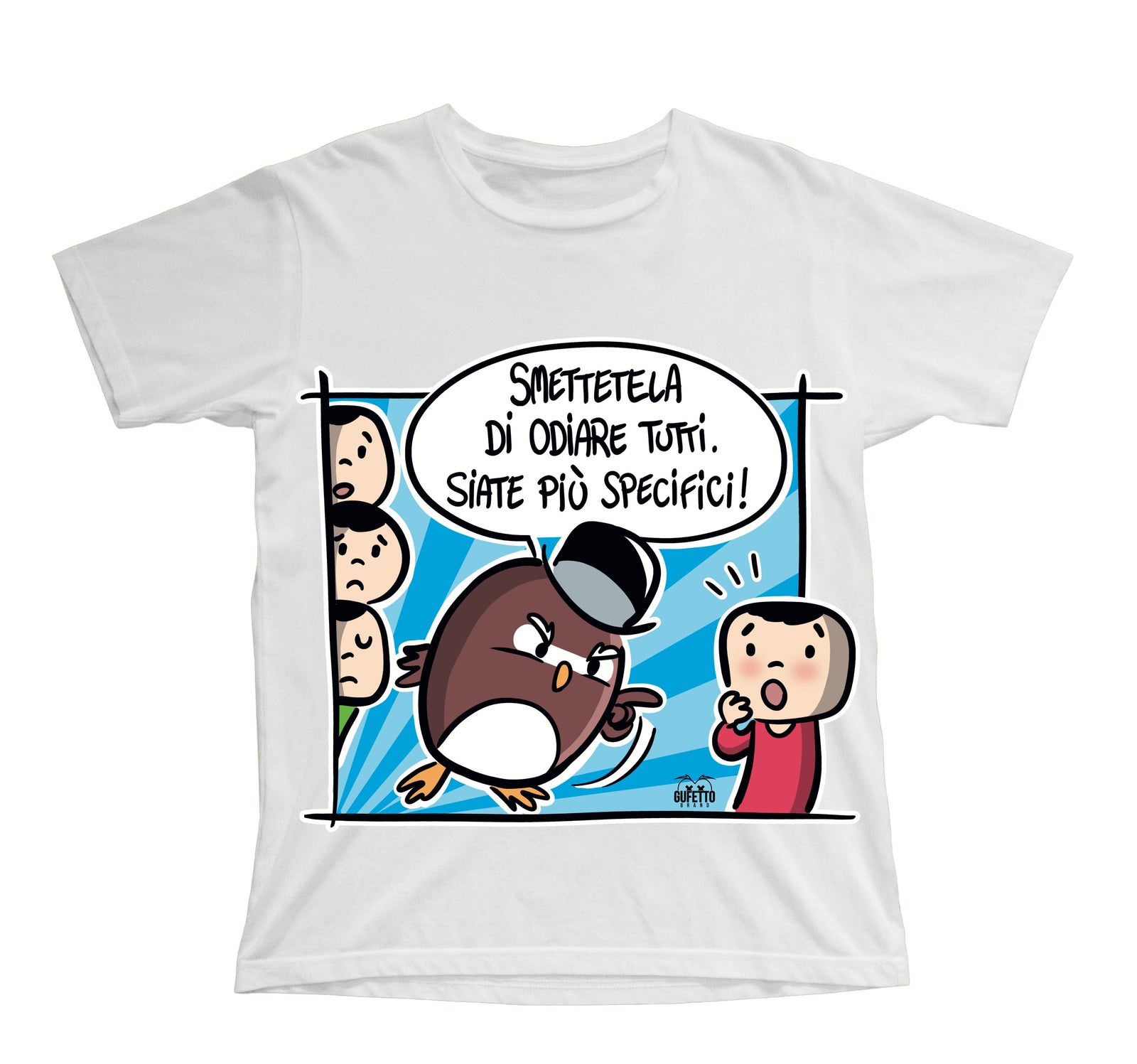T-shirt Bambino/a ODIO TUTTI ( O890333218 ) - Gufetto Brand 