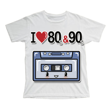 T-shirt Bambino/a I LOVE 80/90 MUSICASSETTA ( M44400874 )