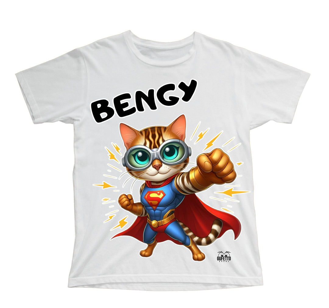 T-shirt Bambino/a BENGY SUPER EROE BENGALA ( BE85236589 ) - Gufetto Brand 