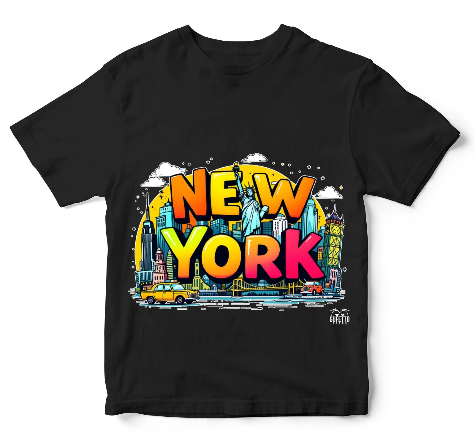 T-shirt Bambino/a NEW YORK ( NY89523156 ) - Gufetto Brand 