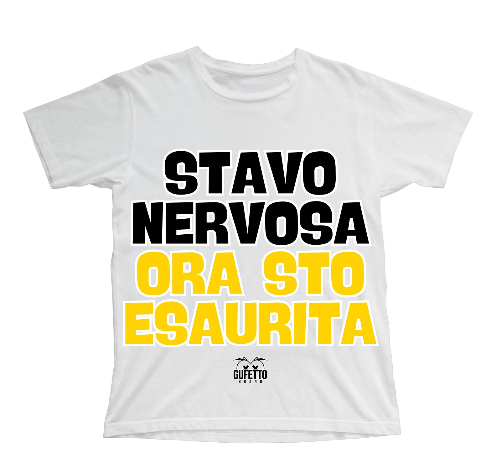 T-shirt Bambino/a NERVOSA ( ST9365734099856 ) - Gufetto Brand 