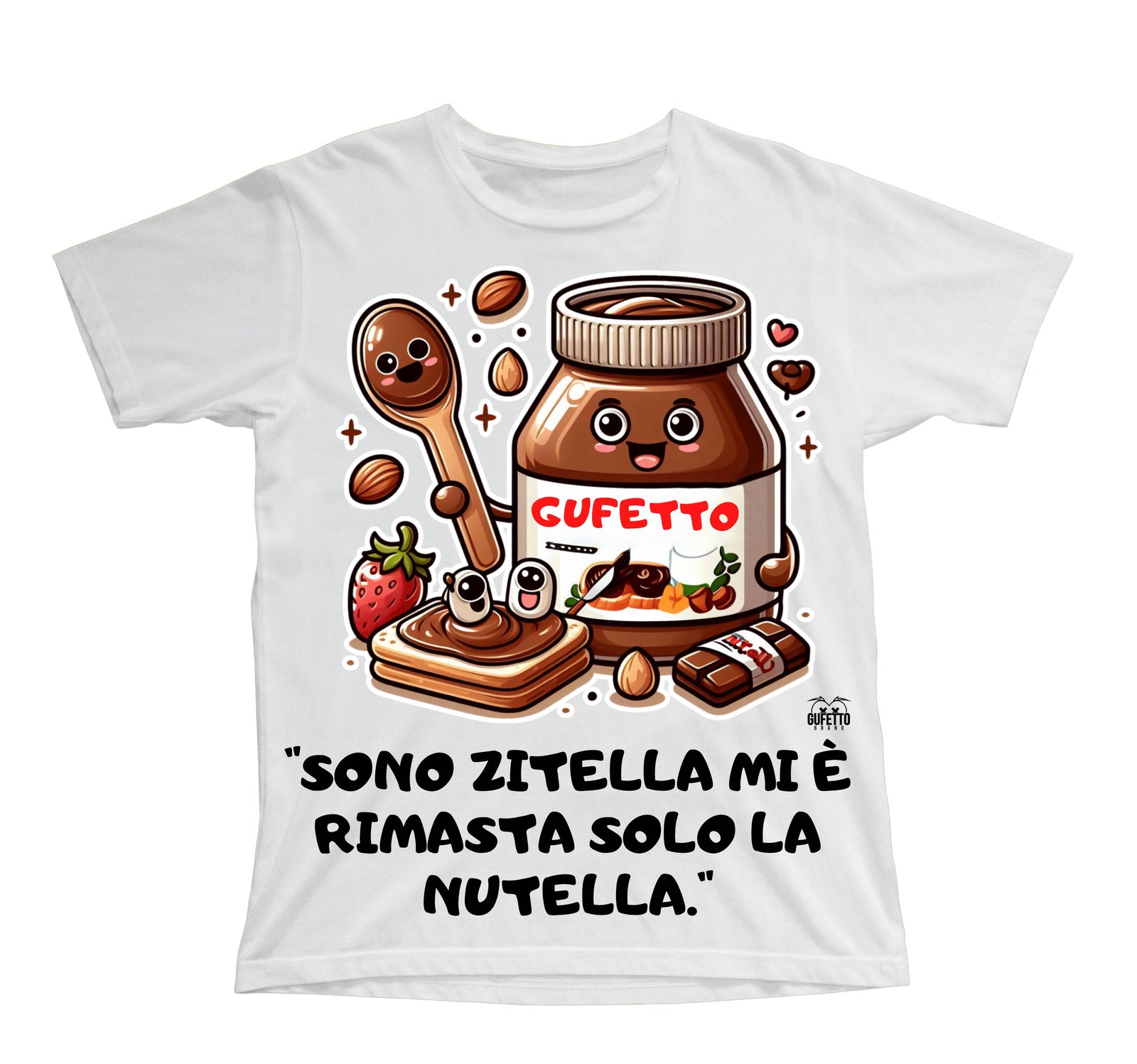 T-shirt Bambino/a NUTELLA ( NU2236598745 ) - Gufetto Brand 