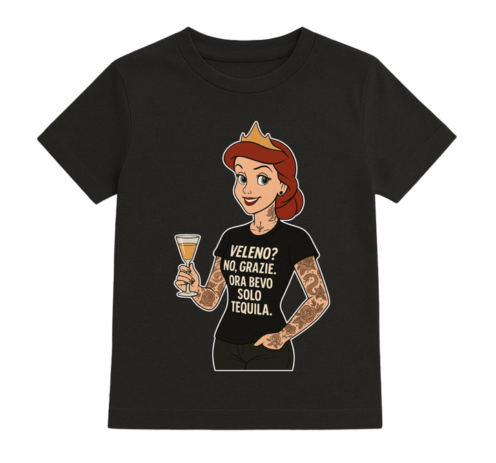 T-shirt Bambino/a PRINCIPESSA TEQUILA ( TE5498675 ) - Gufetto Brand 