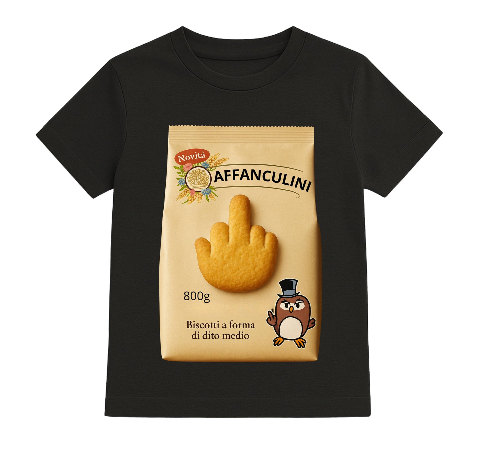 T-shirt Bambino/a AFFANCULINI ( AF546789453 ) - Gufetto Brand 