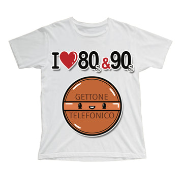 T-shirt Bambino/a I LOVE 80/90 GETTONE ( G70009217 )