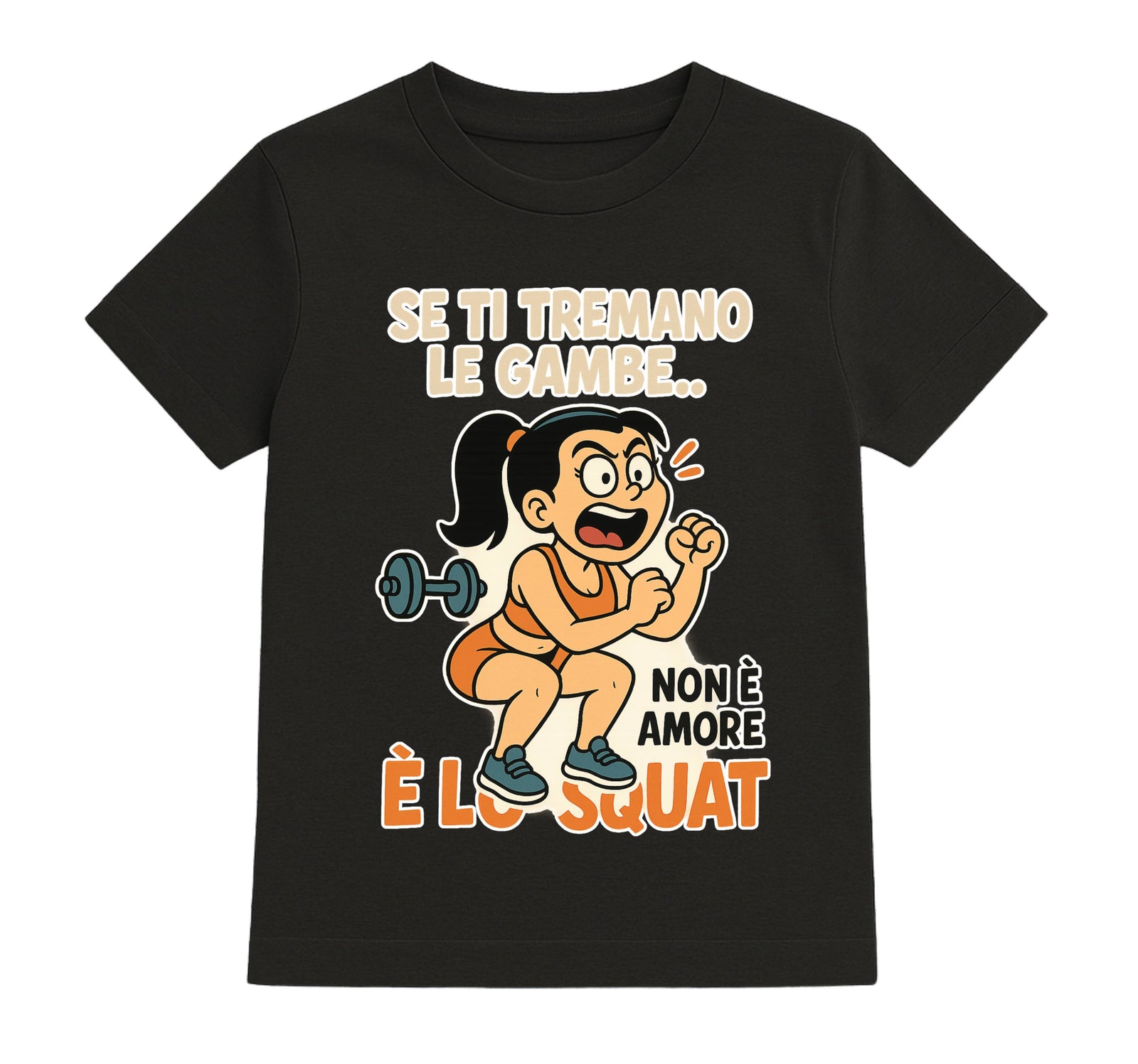 T-shirt Bambino/a SQUAT ( SQ78542136589 ) - Gufetto Brand 