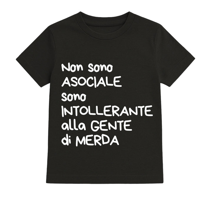 T-shirt Bambino/a INTOLLERANTE ( IN8524123658 )