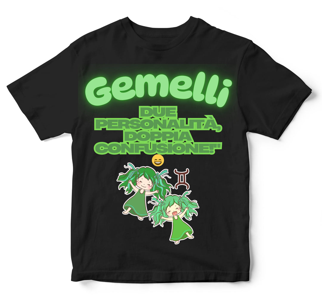 T-shirt Bambino/a GEMELLI ( GE6098765 ) - Gufetto Brand 