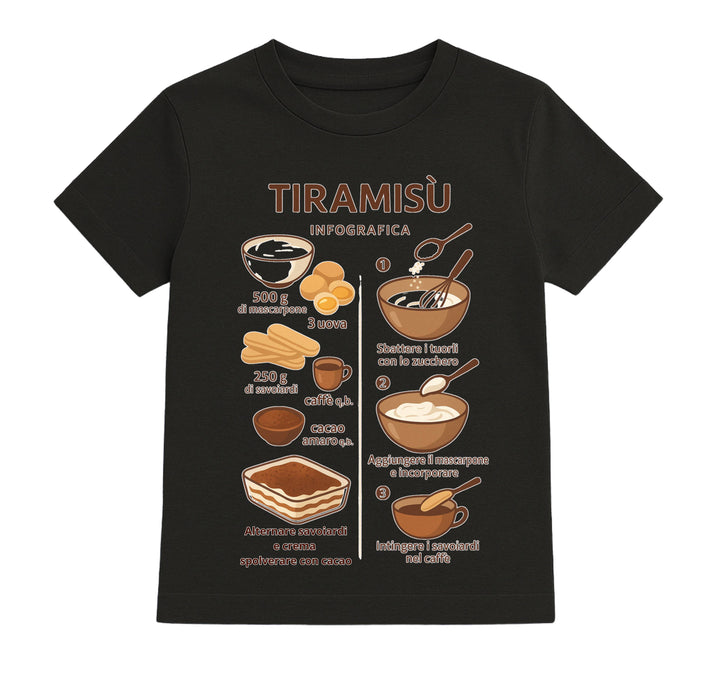 T-shirt Bambino/a TIRAMISU' ( TI709843256 ) - Gufetto Brand 