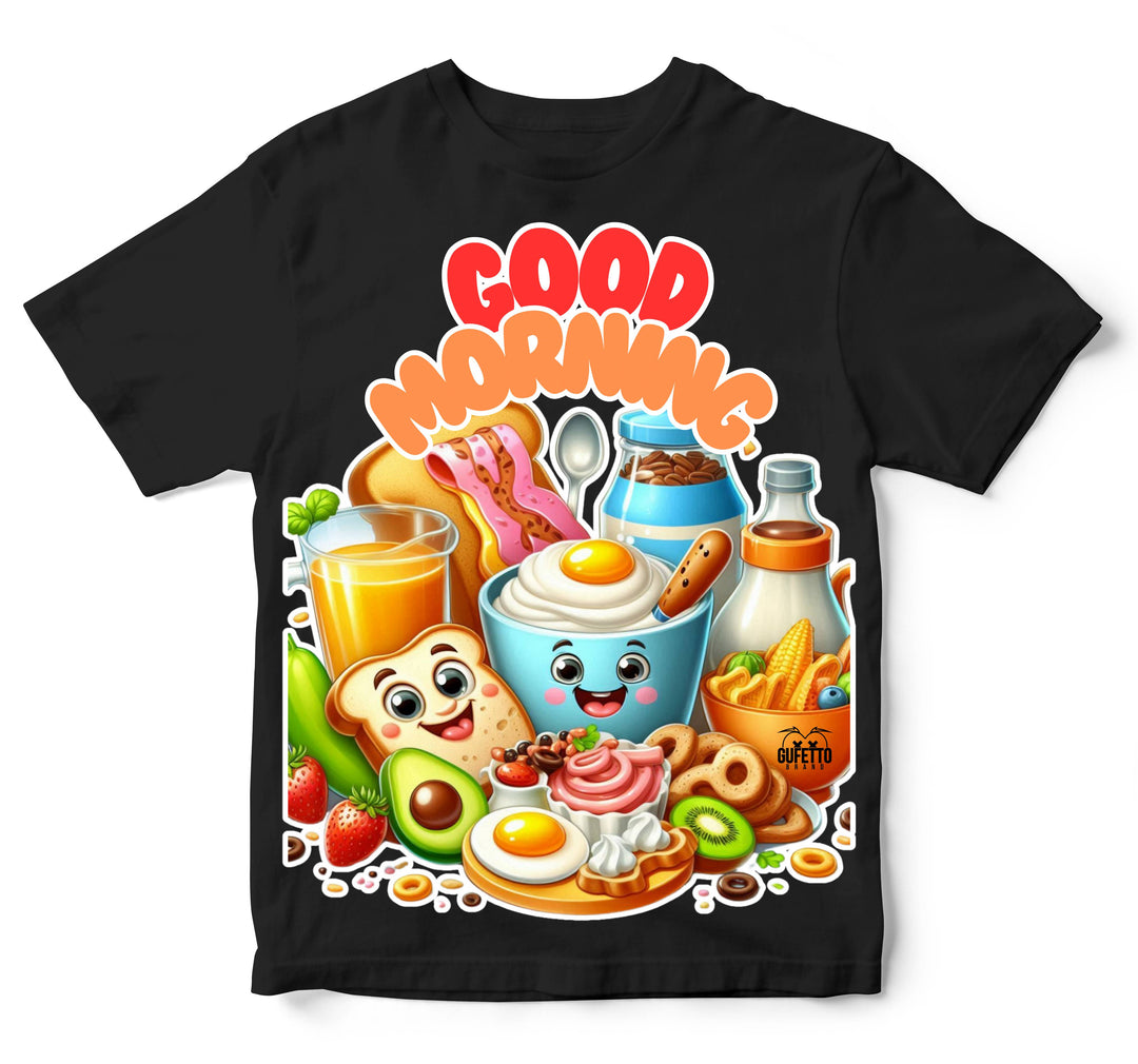 T-shirt Bambino/a GOOD MORNING ( CO094598721 ) - Gufetto Brand 