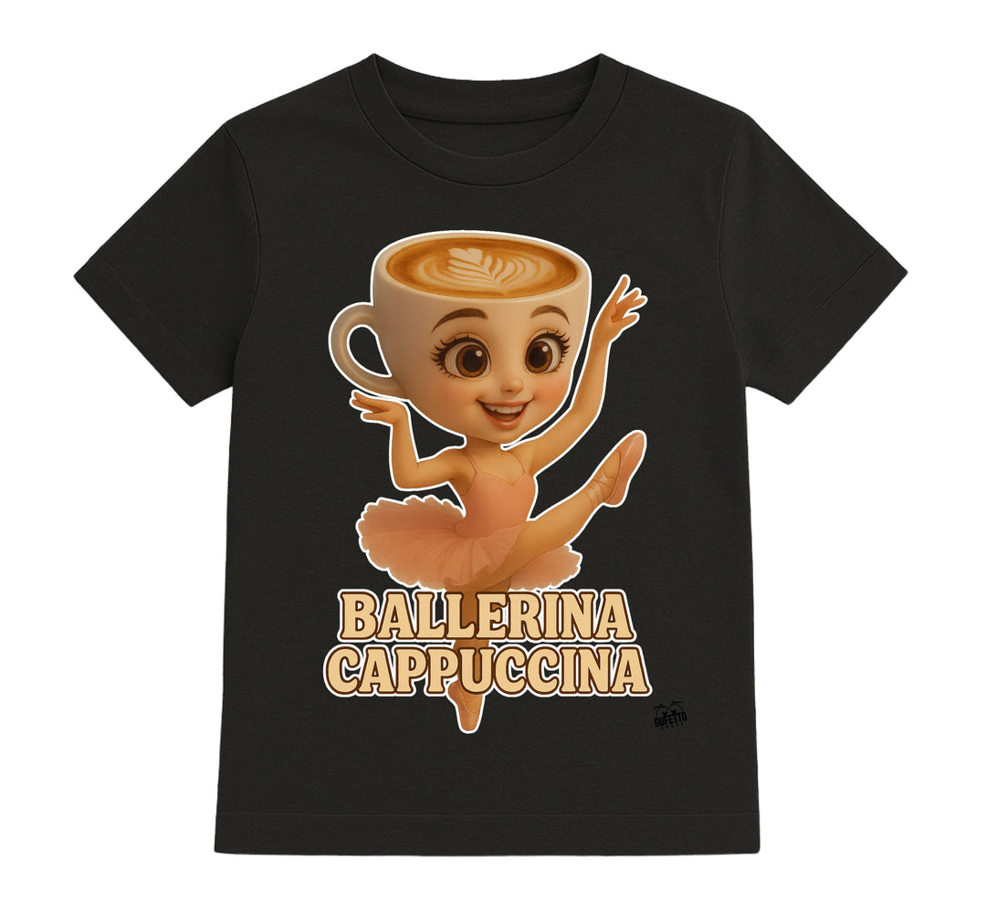 T-shirt Bambino/a BALLERINA CAPPUCCINA  ( BA46768954 ) - Gufetto Brand 