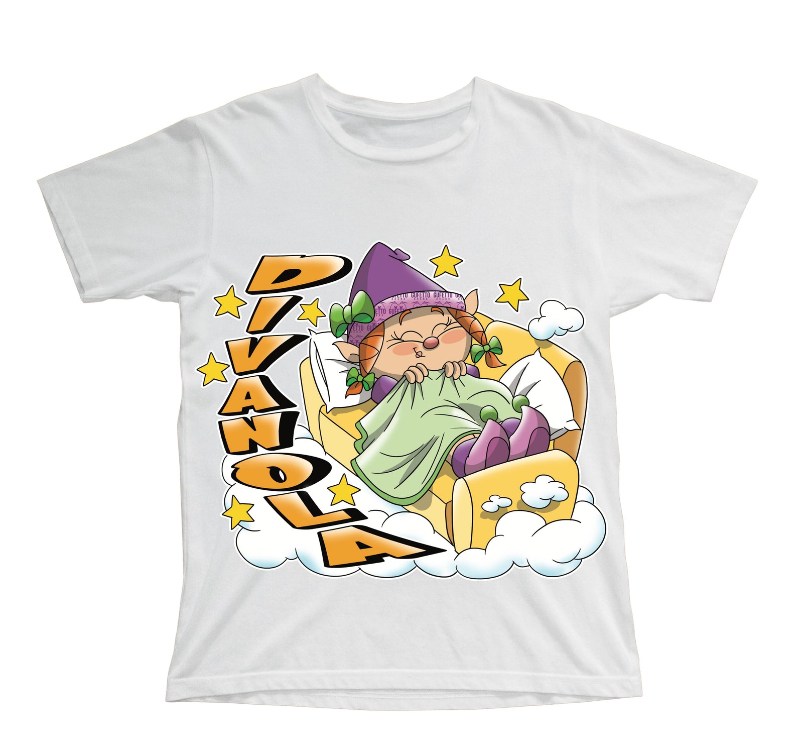 T-shirt Bambino/a DIVANOLA ( DI7312098574 ) - Gufetto Brand 