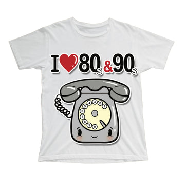 T-shirt Bambino/a I LOVE 80/90 TELEFONO ( T893666578 )