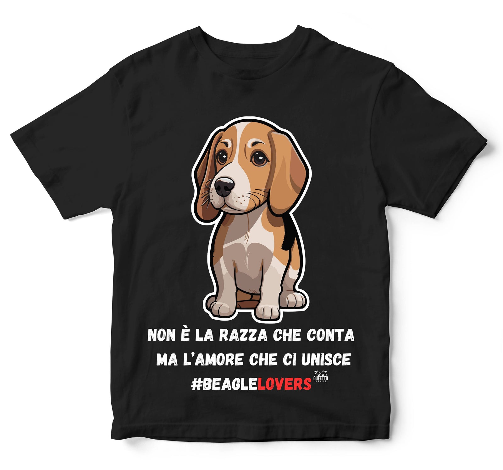 T-shirt Bambino/a BEAGLE LOVERS ( B802388654 ) - Gufetto Brand 