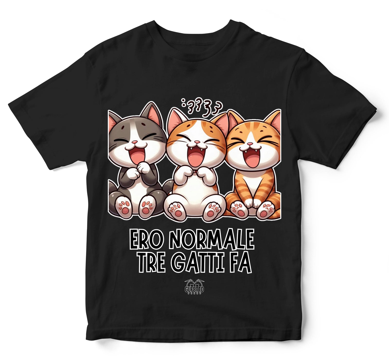 T-shirt Bambino/a TRE GATTI FA ( TR8019274653758 ) - Gufetto Brand 