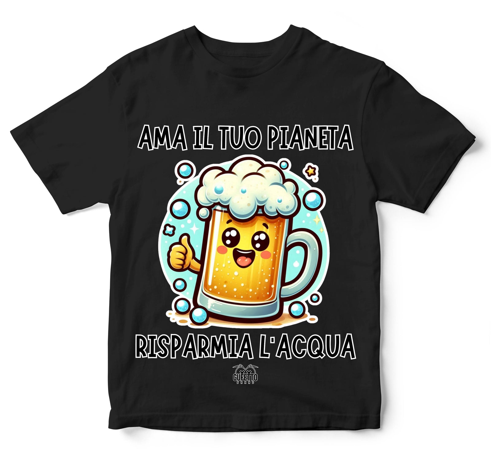 T-shirt Bambino/a PIANETA ( PI0128475937458 ) - Gufetto Brand 