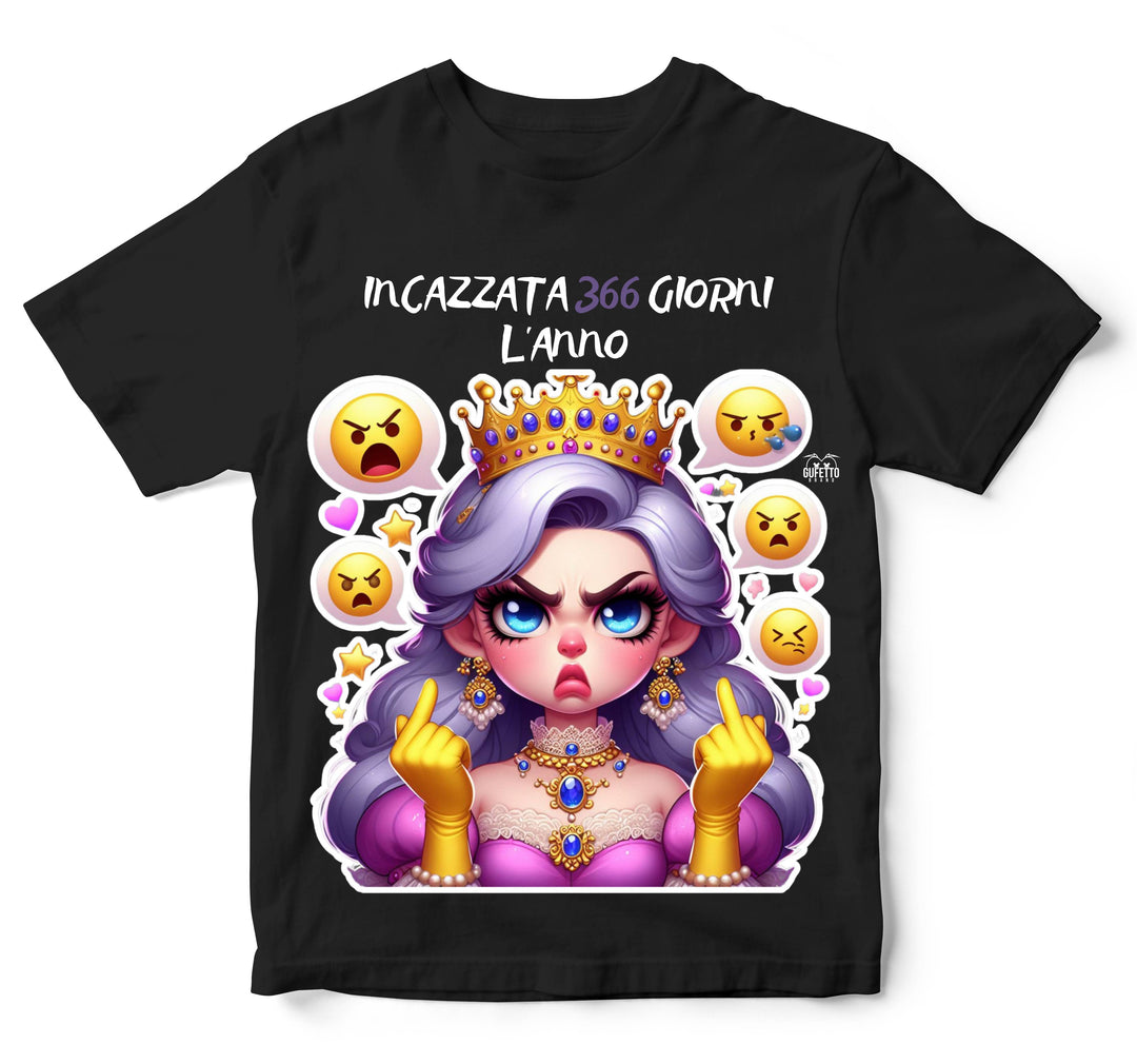 T-shirt Bambino/a PRINCIPESSA INCAZZATA ( IN228866956  ) - Gufetto Brand 