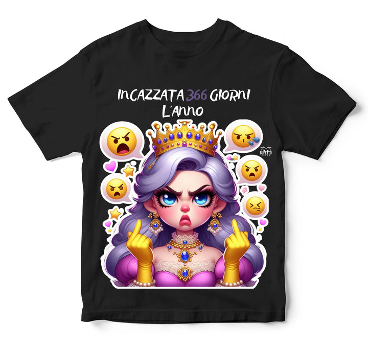 T-shirt Bambino/a PRINCIPESSA INCAZZATA ( IN228866956  ) - Gufetto Brand 