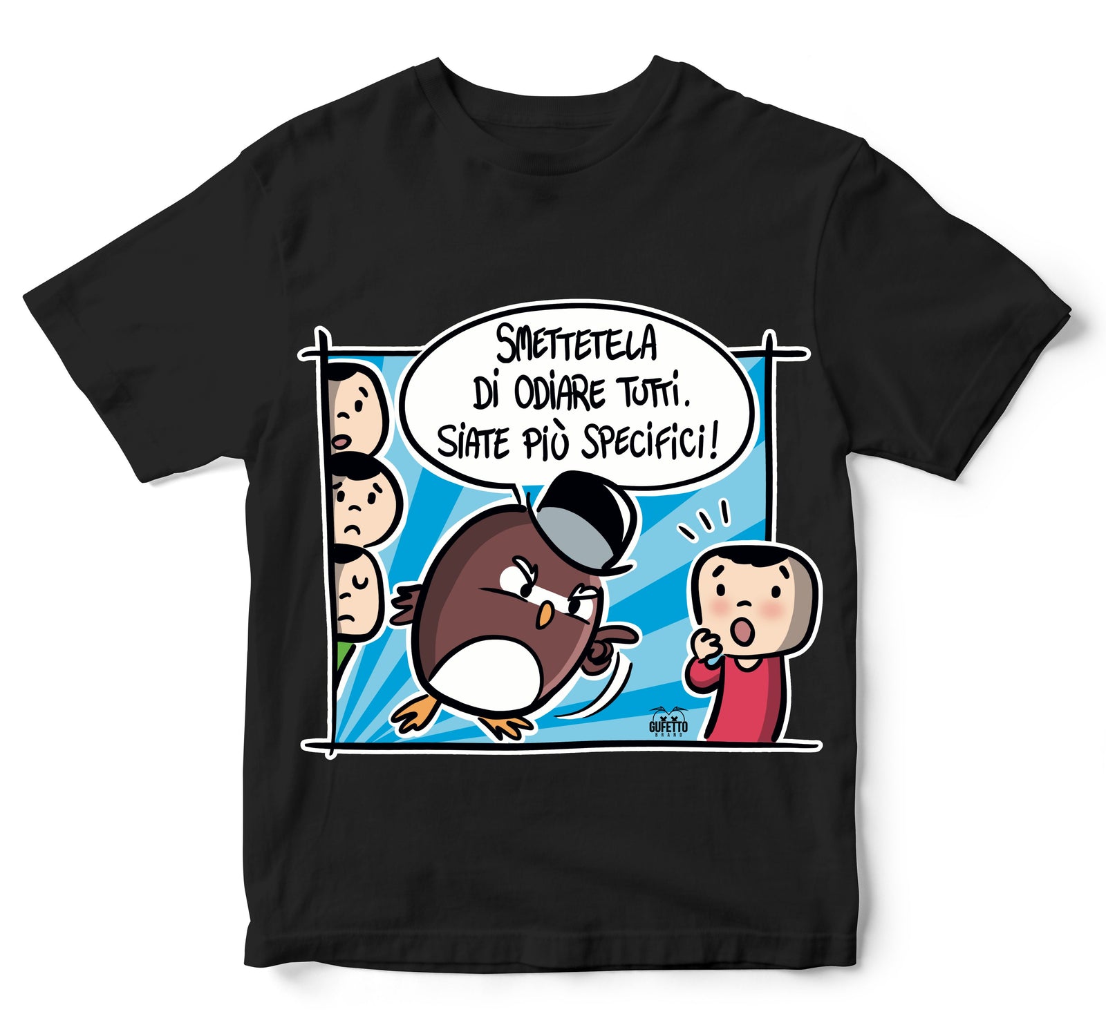 T-shirt Bambino/a ODIO TUTTI ( O890333218 ) - Gufetto Brand 