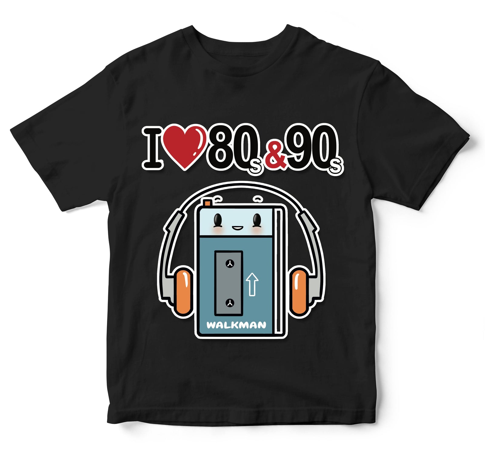 T-shirt Bambino/a I LOVE 80/90 WALKMAN ( WA8054362 ) - Gufetto Brand 