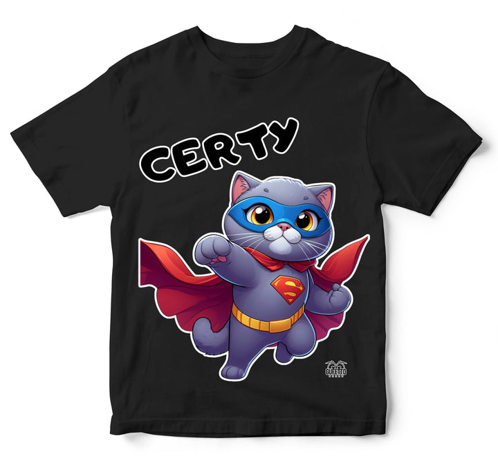 T-shirt Bambino/a CERTY SUPER EROE CERTOSINO ( CE93638596 ) - Gufetto Brand 