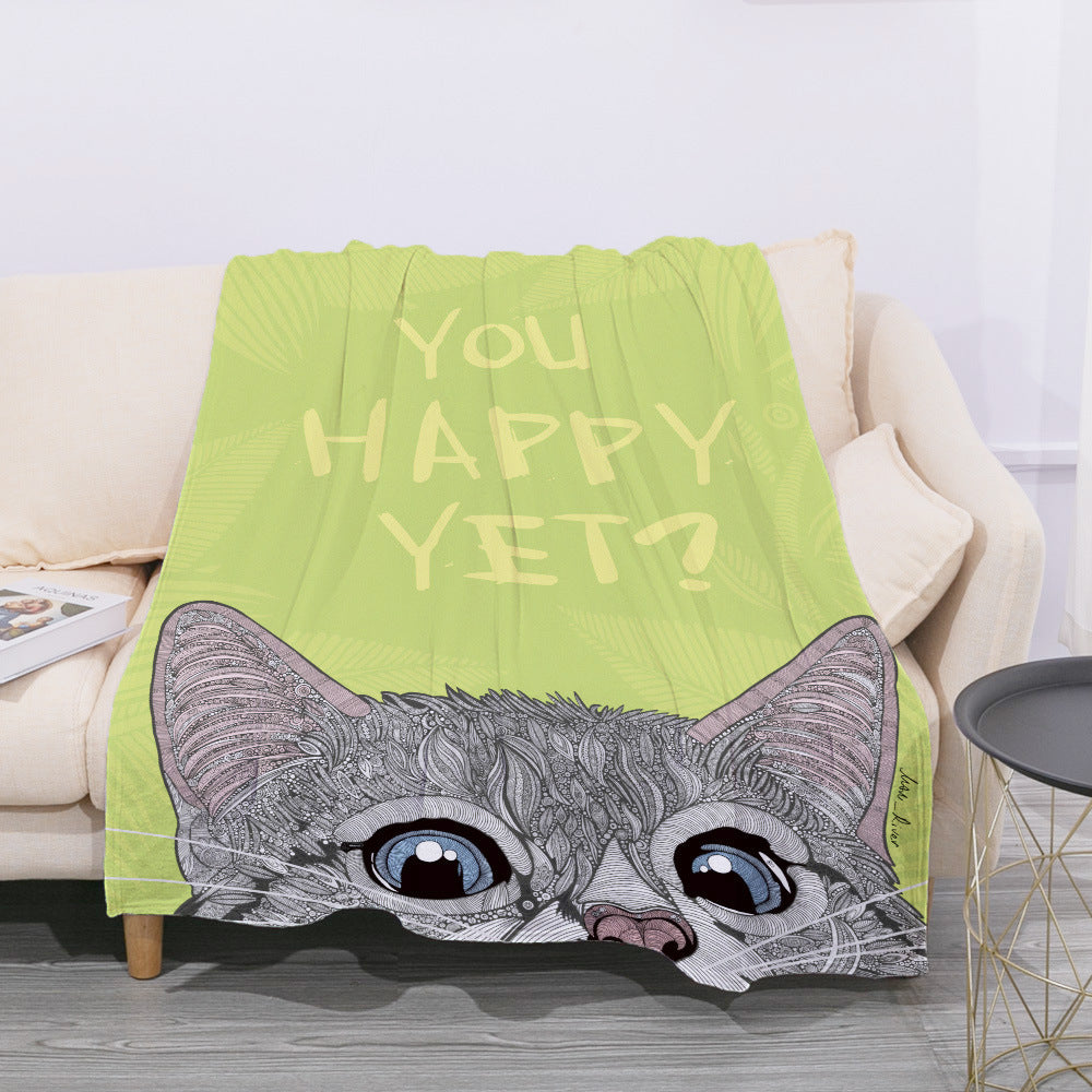 Coperta da siesta per ufficio in flanella - Gufetto Brand 