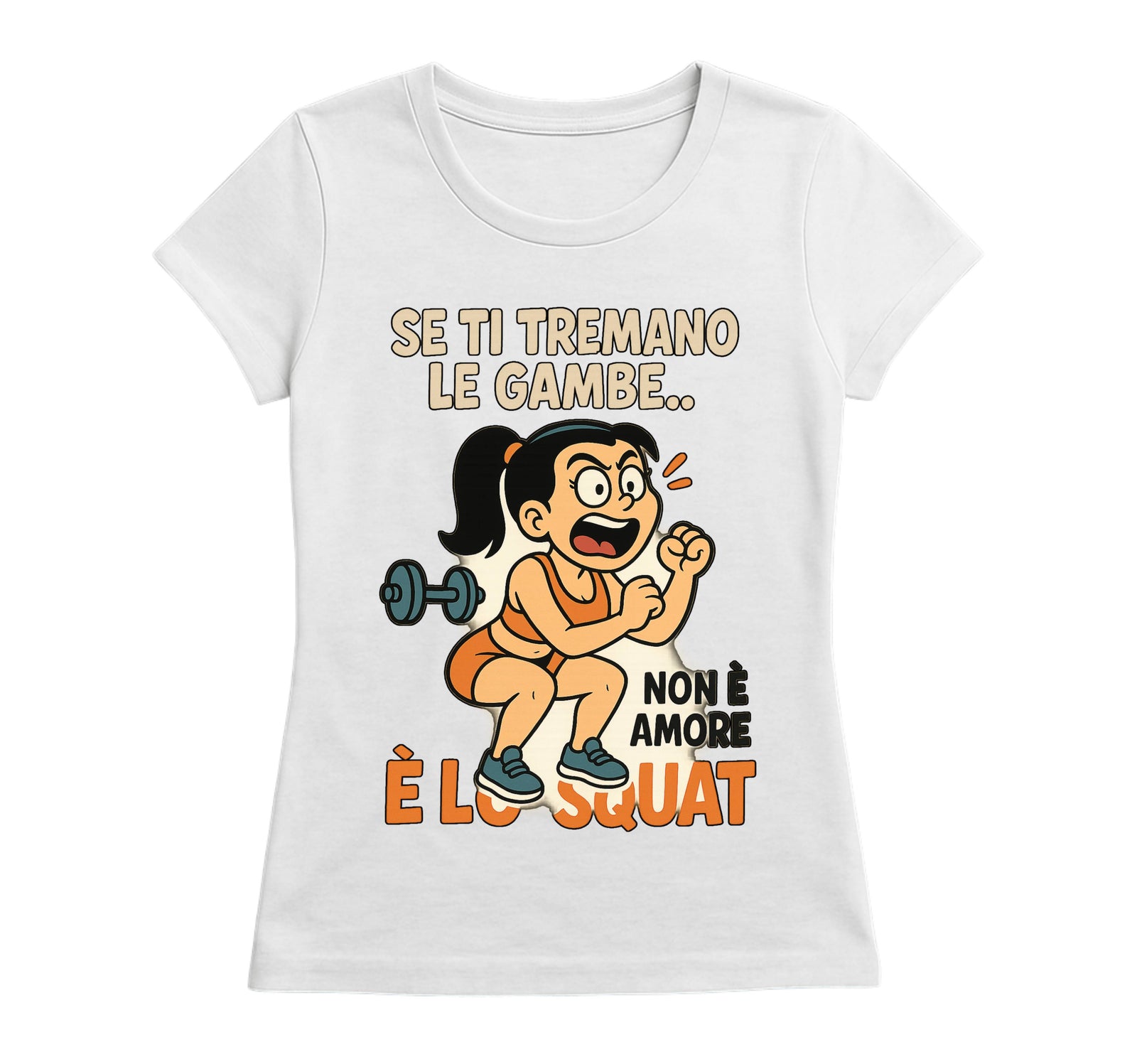 T-shirt Donna SQUAT ( SQ78542136589 ) - Gufetto Brand 