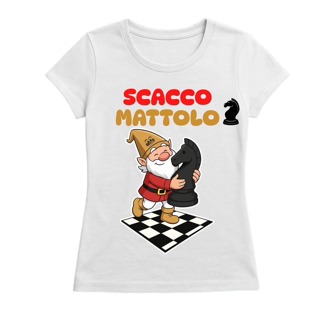 T-shirt Donna SCACCO MATTOLO ( SM52223568 ) - Gufetto Brand 