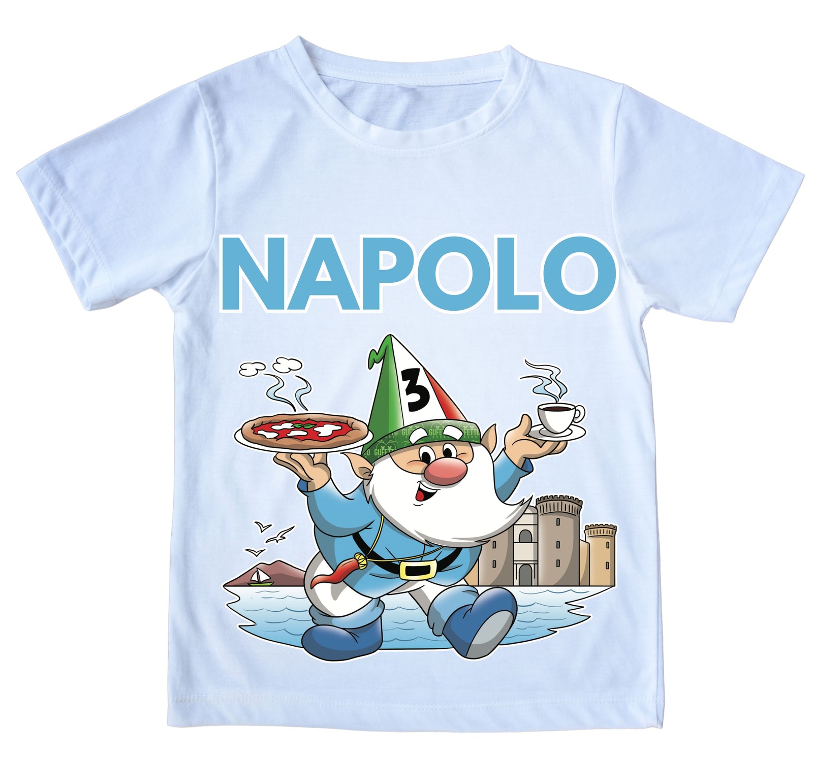 T-shirt BIANCA UOMO NAPOLO Outlet - Gufetto Brand 