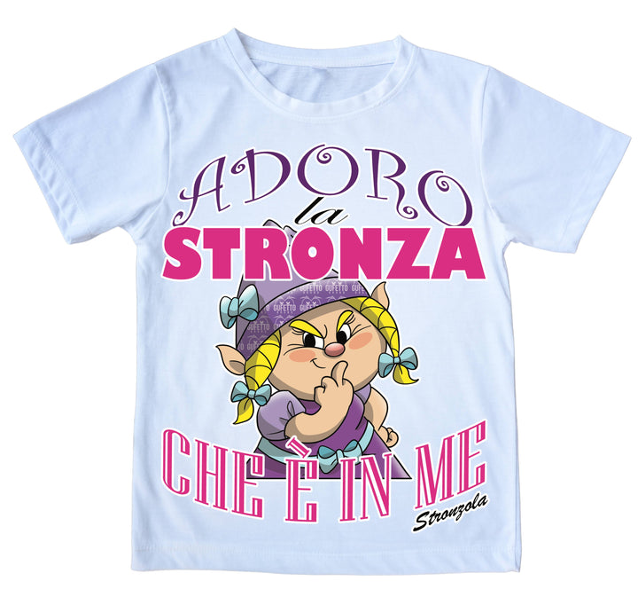 T-shirt Uomo STRONZOLA ADORO ( AD87891236558 ) - Gufetto Brand 