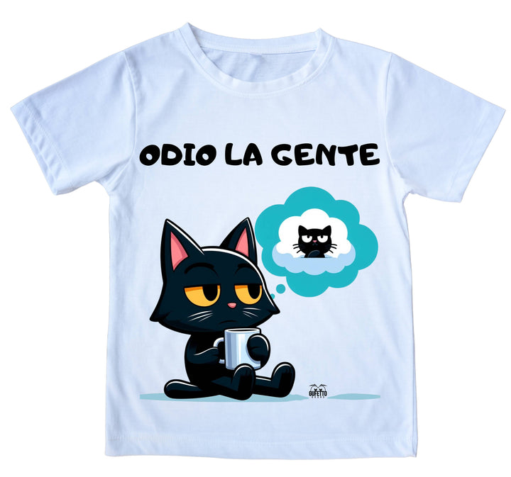 T-shirt Uomo GATTO ODIO ( GO88356987 ) - Gufetto Brand 