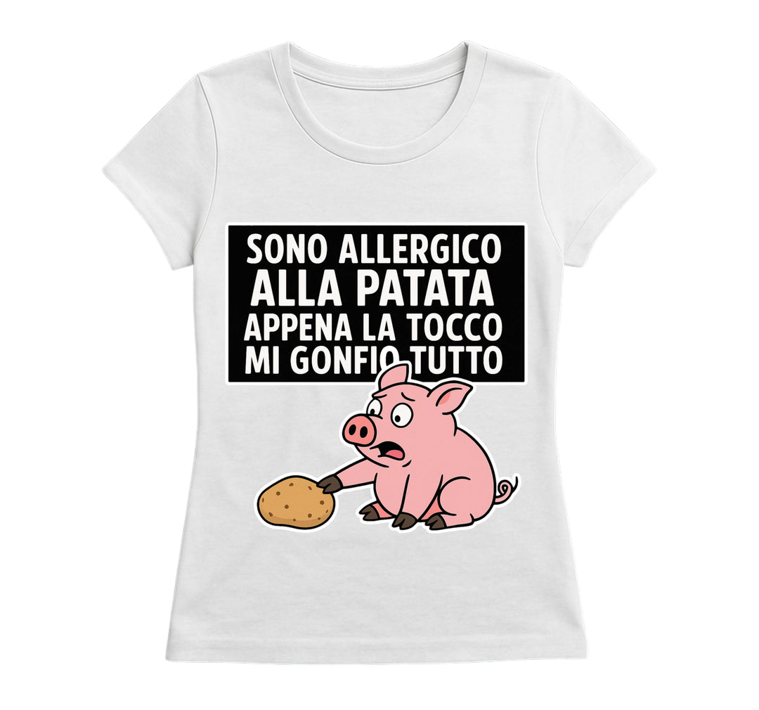 T-shirt Donna ALLERGICO ( MG6573425165 ) - Gufetto Brand 
