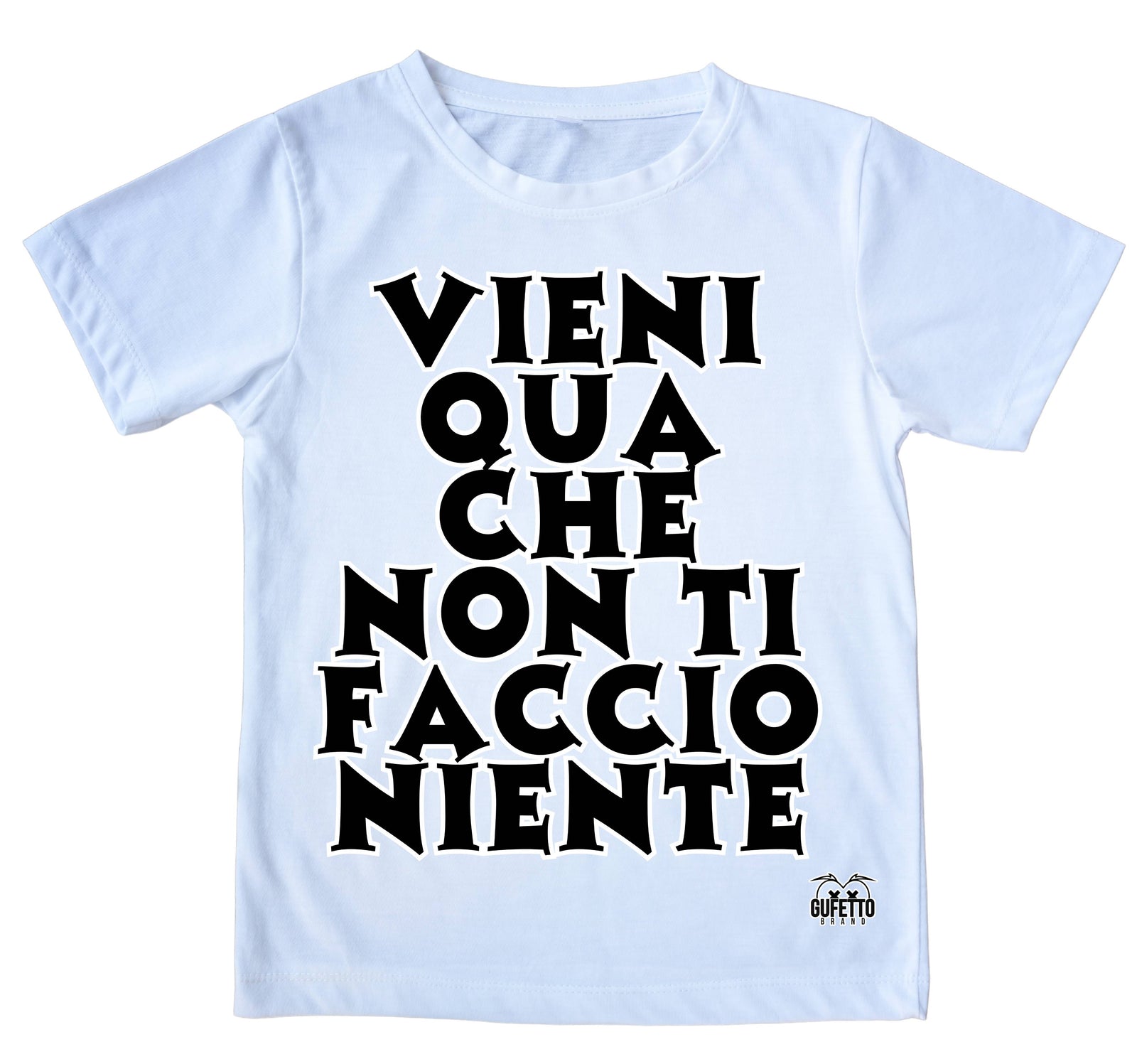 T-shirt Uomo VIENI QUA ( VQ9963274563 ) - Gufetto Brand 