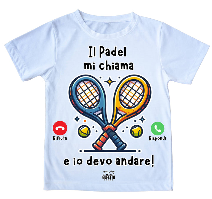T-shirt Uomo CHIAMATA PADEL ( CP64869267194657 ) - Gufetto Brand 