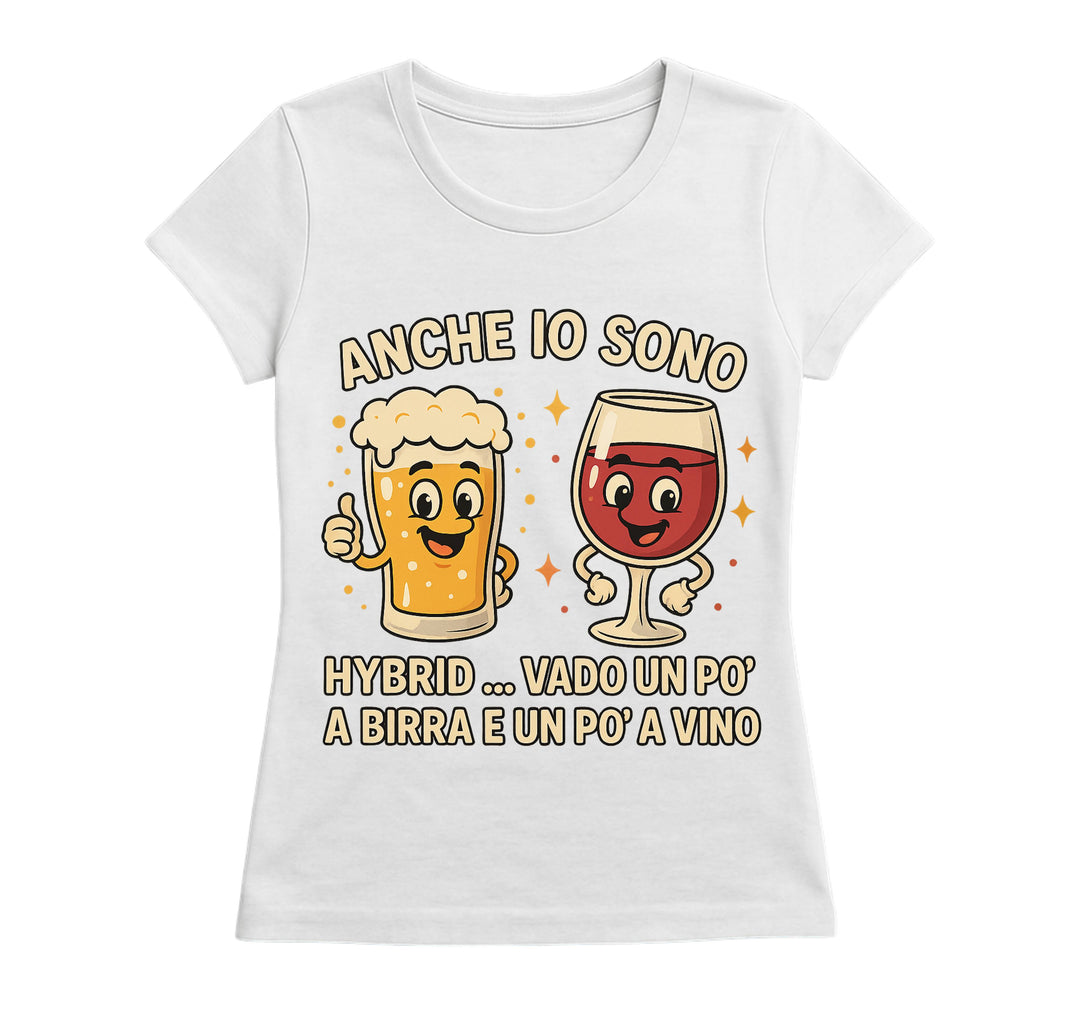 T-shirt Donna HYBRID ( HY854785962 ) - Gufetto Brand 