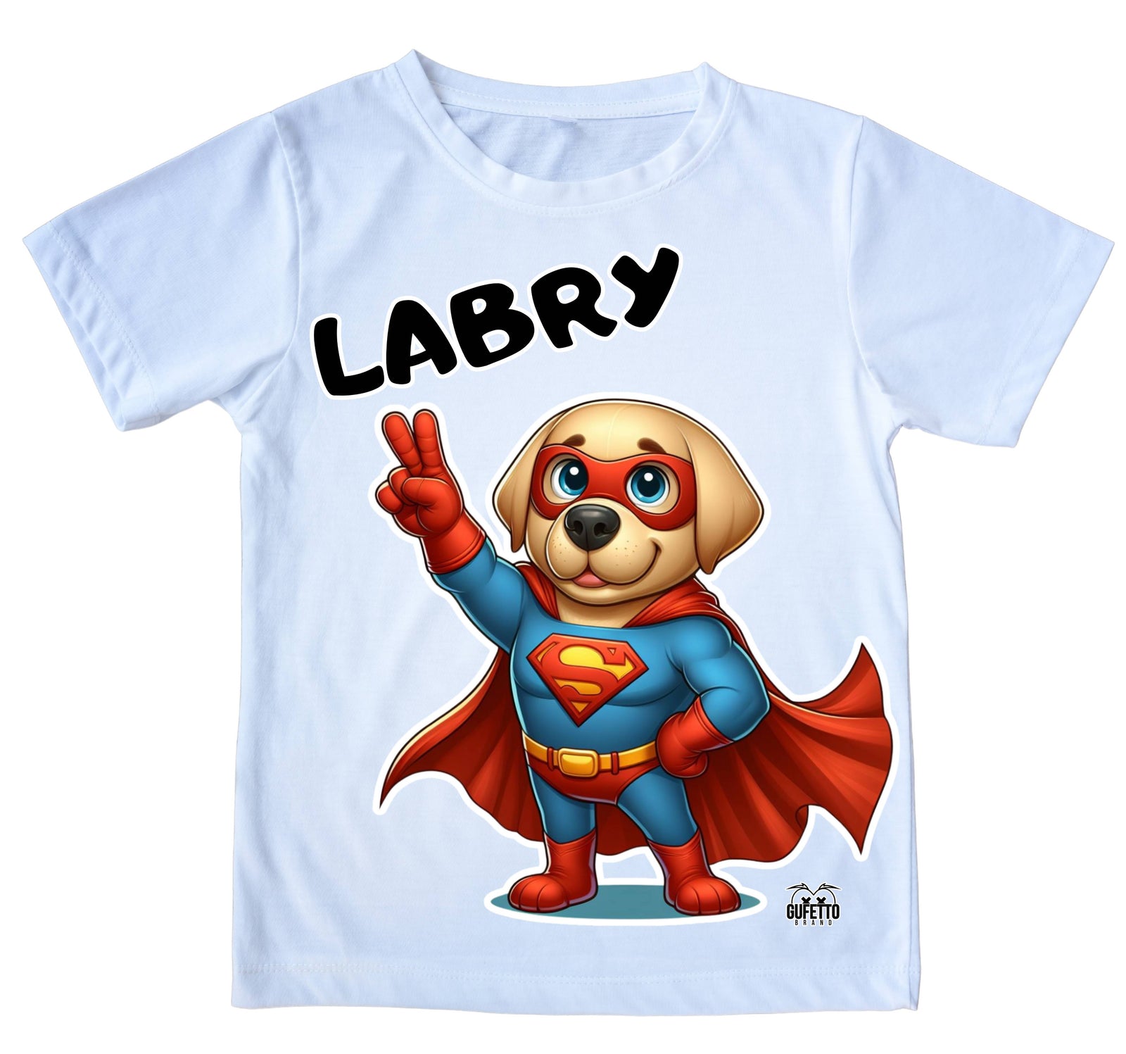 T-shirt Uomo LABRY SUPER EROE ( LA1364978569 ) - Gufetto Brand 