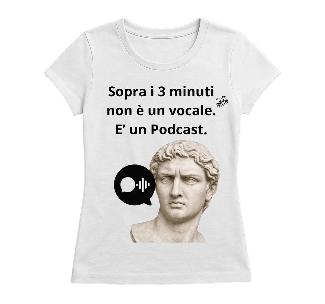 T-shirt Donna PODCAST ( PO1287549653 ) - Gufetto Brand 