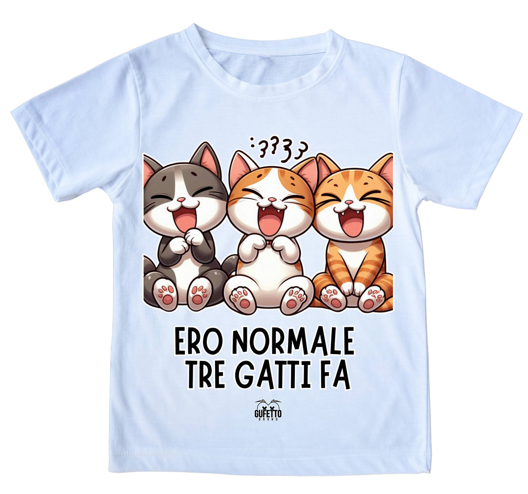 T-shirt Uomo TRE GATTI FA ( TR8019274653758 ) - Gufetto Brand 