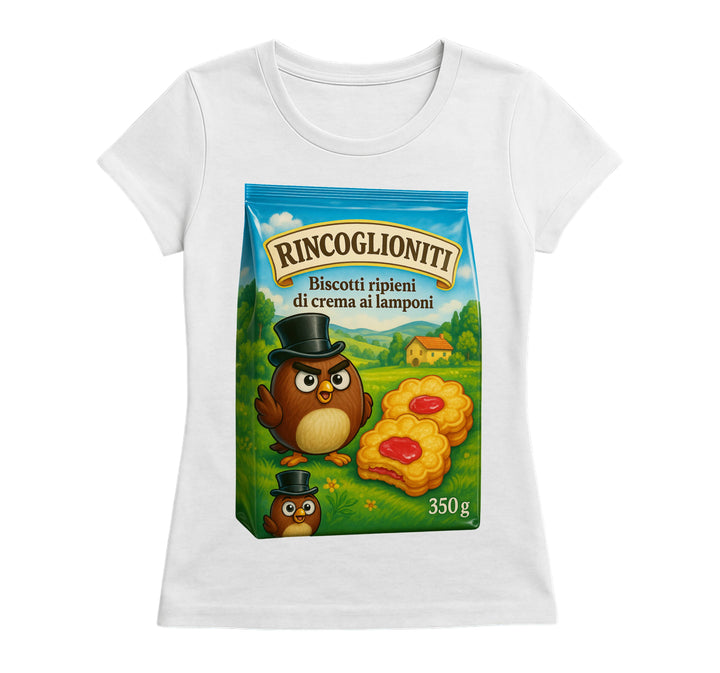T-shirt Donna BISCOTTI RINCOGLIONITI ( BR560987345 ) - Gufetto Brand 