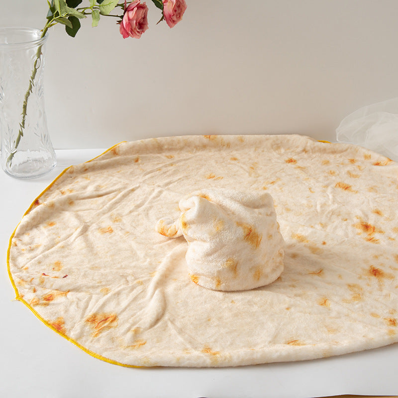 Coperta per bambini con cappello da pancake, coperta da burrito - Gufetto Brand 